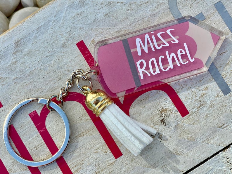 Personalised Teacher Keyrings