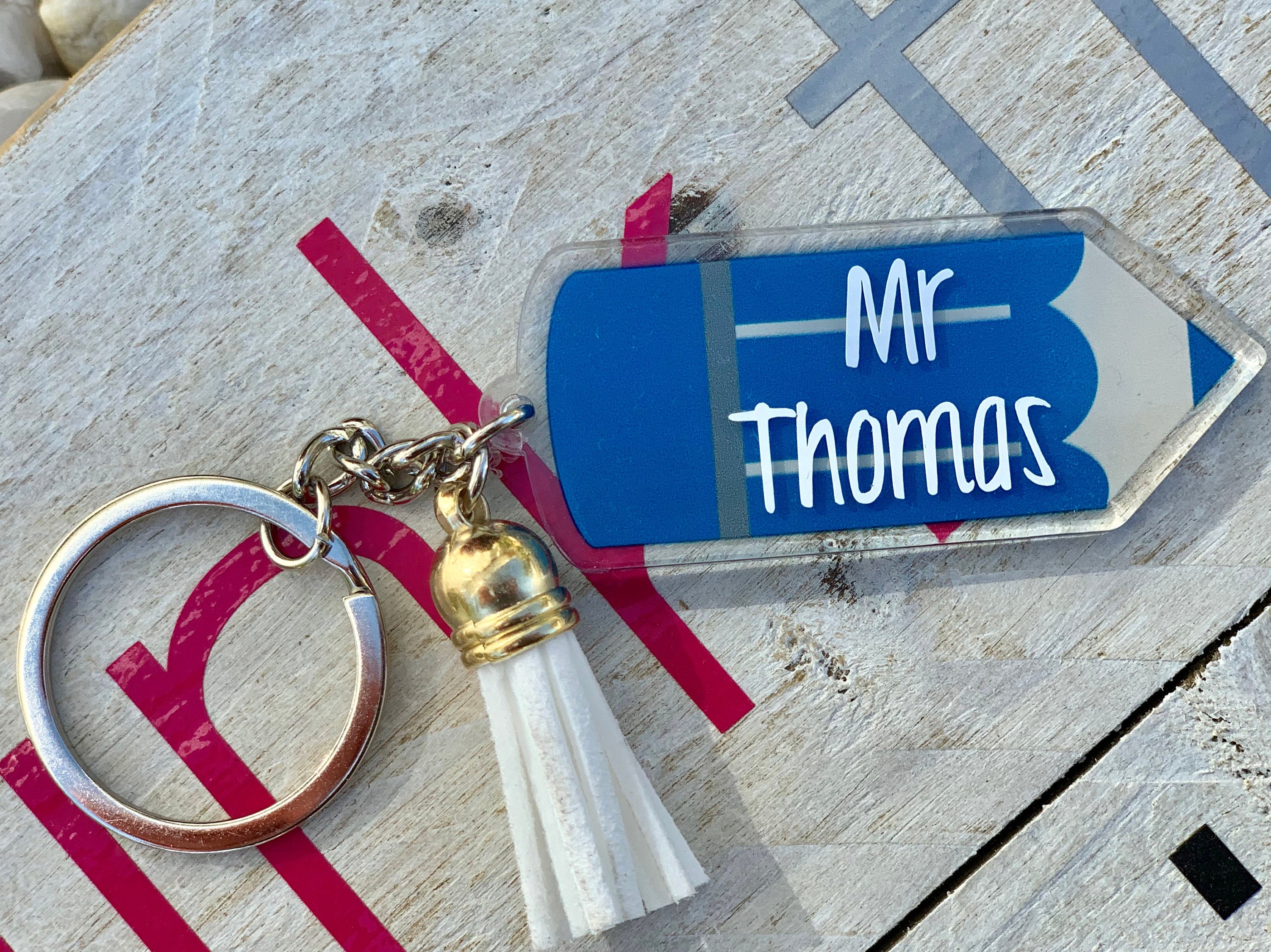 Personalised Teacher Keyrings