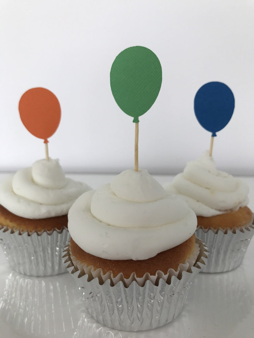 Balloon Cupcake Toppers