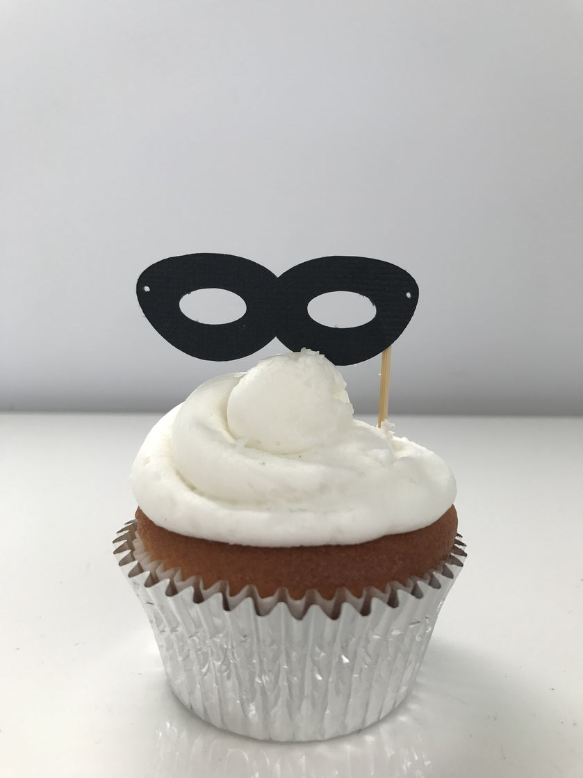 Mask Cupcake Toppers