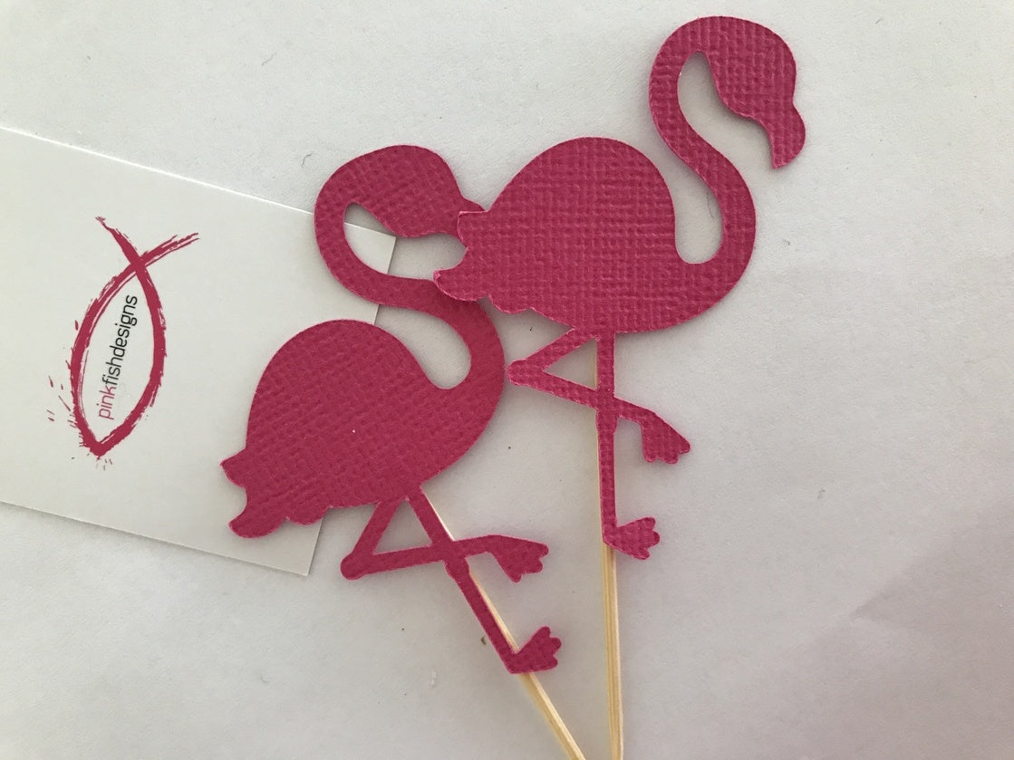 Flamingo Cupcake Toppers