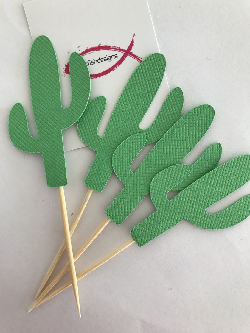 Cactus Cupcake Toppers