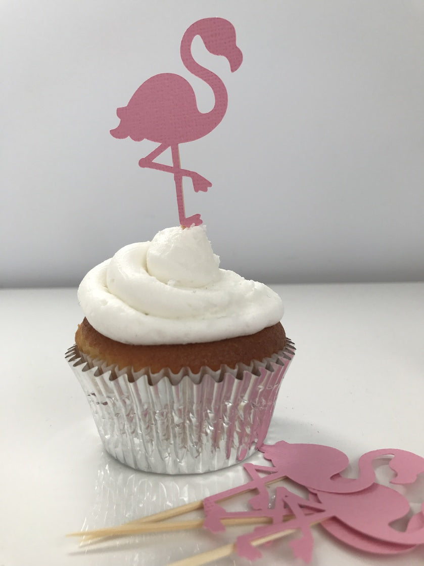 Flamingo Cupcake Toppers