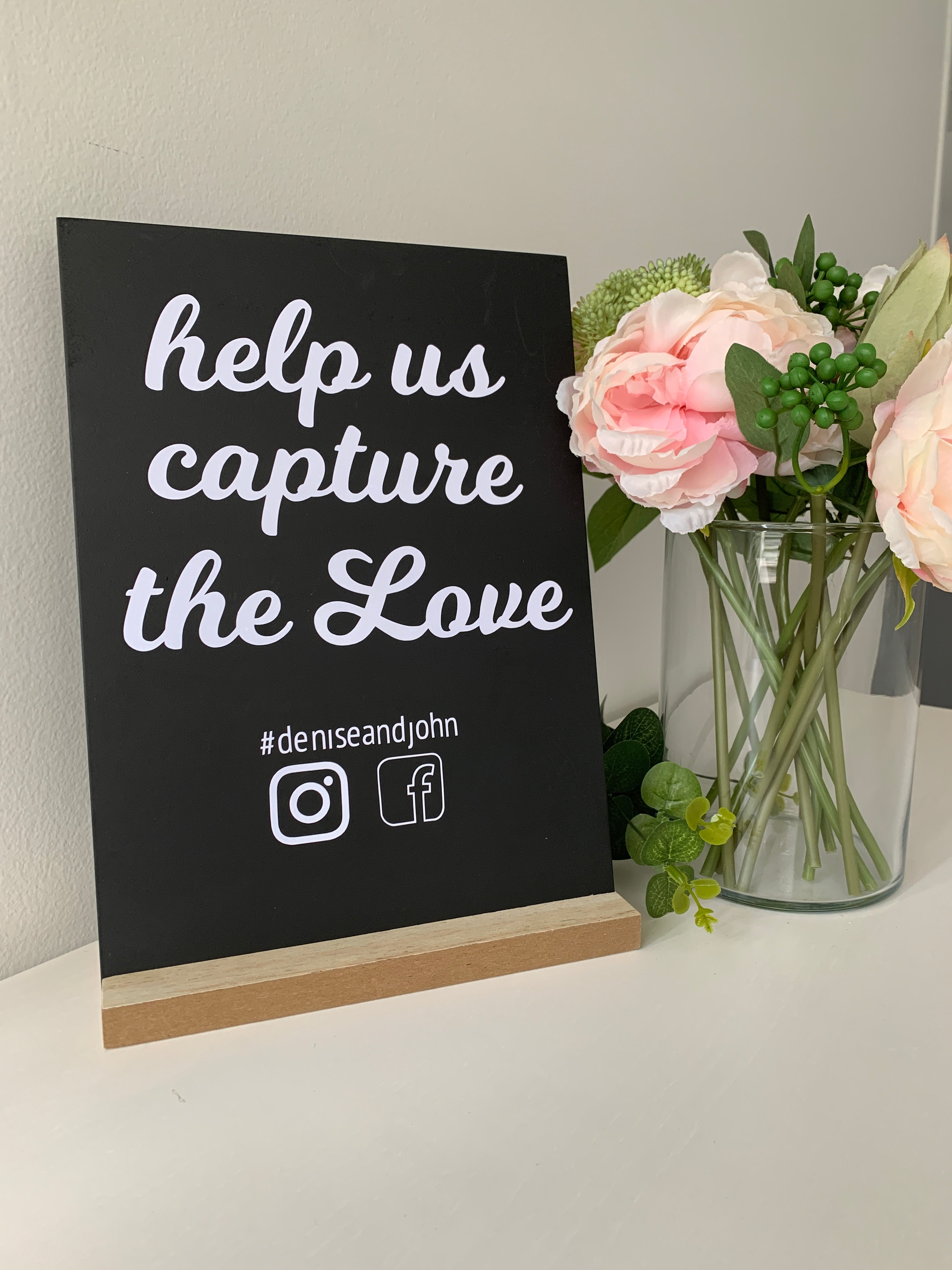 Capture the Love Chalkboard